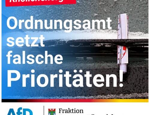 +++ Knöllchenorgie in der Chris-Gueffroy-Allee legt falsche Priorität des Ordnungsamtes offen! + + +