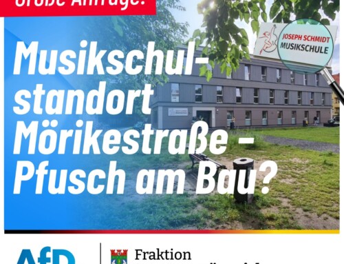 Große Anfrage: Musikschulstandort Mörikestraße – Pfusch am Bau? 