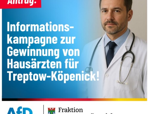 Informationskampagne zur Gewinnung von Hausärzten für Treptow-Köpenick 