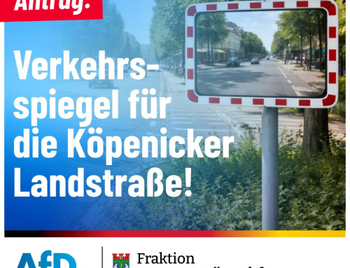 Verkehrsspiegel für die Köpenicker Landstraße! 